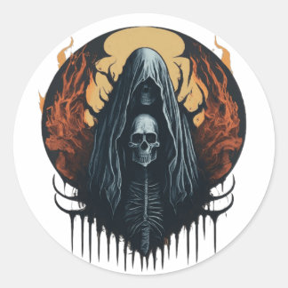 Monstrous Ghost Metal Band Mascot Aufkleber