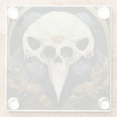 Monstrous Raven Horror Goth Gothic Glasuntersetzer (Rückseite)