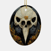 Monstrous Raven Horror Goth Gothic Keramik Ornament (Rechts)