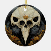 Monstrous Raven Horror Goth Gothic Keramik Ornament (Vorne)