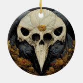 Monstrous Raven Horror Goth Gothic Keramik Ornament (Hinten)