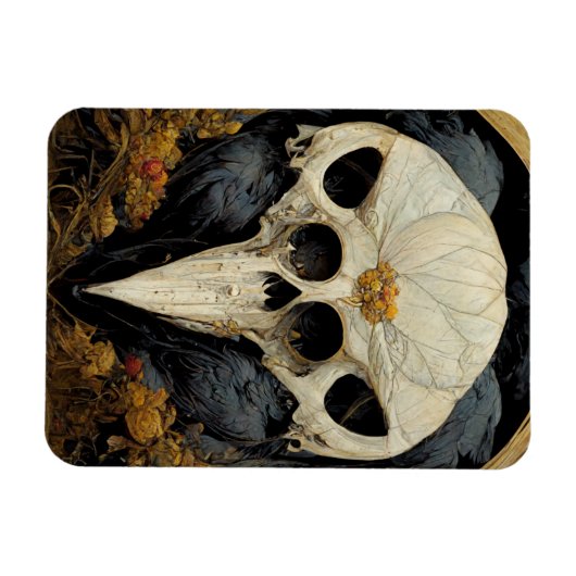 Monstrous Raven Horror Goth Gothic Magnet (Horizontal)