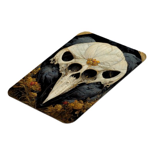 Monstrous Raven Horror Goth Gothic Magnet (Linke Seite)
