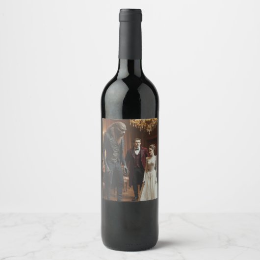 Monstrous Soiree: Ein Edwardian Nocturne Weinetikett (Vorderseite)