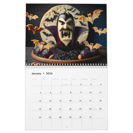 Monstrouse Munchies: Ein Jahr fürchterlicher Feste Kalender (Jan 2026)