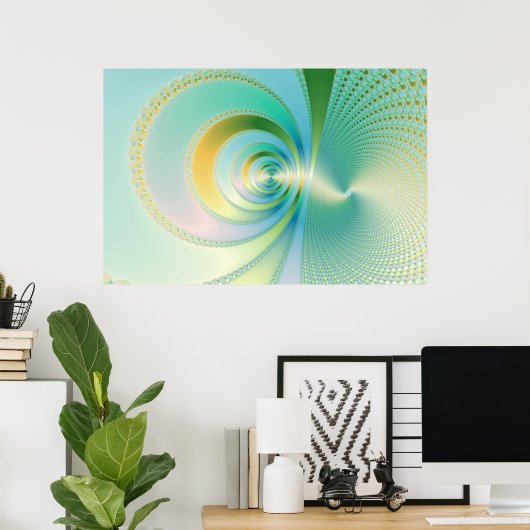 Monsun - Fraktal Poster (Heimbüro)