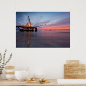 Monsunzeit und Sonnenuntergang Poster (Küche)