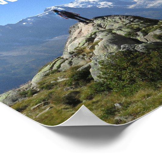 Mont-Blanc-Alpen-Preisliste Poster (Ecke)