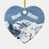 Mont Blanc Berg - Prachtvoll! Keramikornament (Vorne)