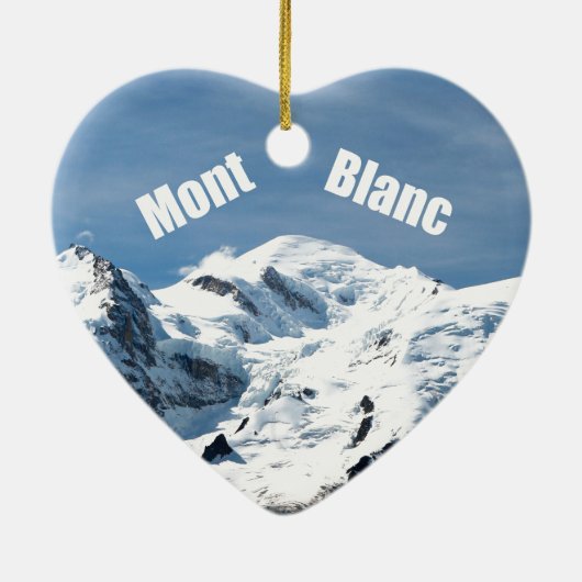 Mont Blanc Berg - Prachtvoll! Keramikornament (Hinten)