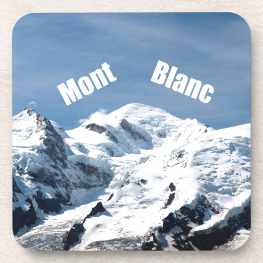 Mont Blanc Berg - Prachtvoll! Untersetzer (Vorderseite)