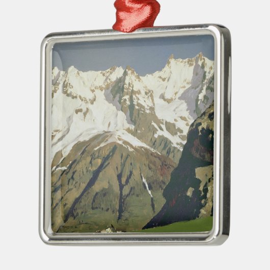Mont Blanc-Berge, 1897 Silbernes Ornament (Links)