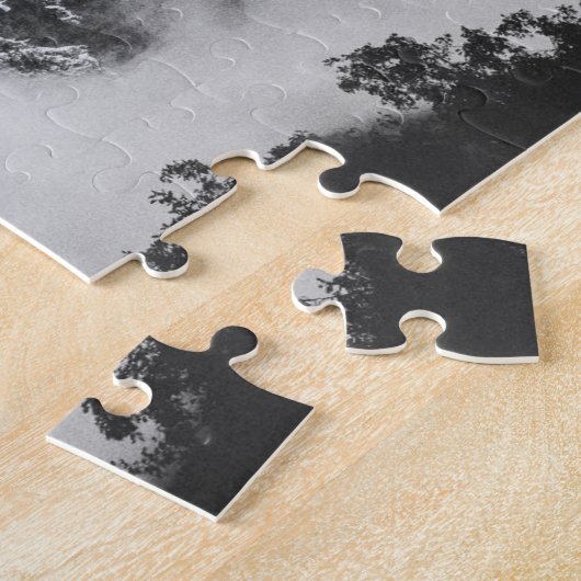 Mont Blanc-Berge (Alpen) Chamonix, Frankreich Puzzle (Seite)