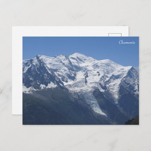 Mont Blanc Chamonix Postkarte (Vorne/Hinten)