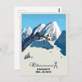 Mont Blanc, Chamonix, Postkarte (Vorne/Hinten)
