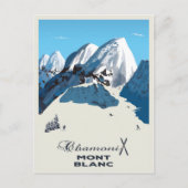Mont Blanc, Chamonix, Postkarte (Vorderseite)