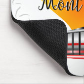 Mont Blanc Chamonix Vintage Reiseplakat Mousepad (Ecke)