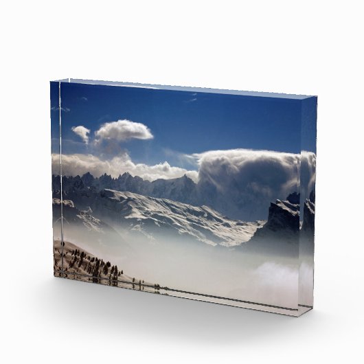 Mont Blanc France Holiday Card Poster Fotoblock (Rechts)
