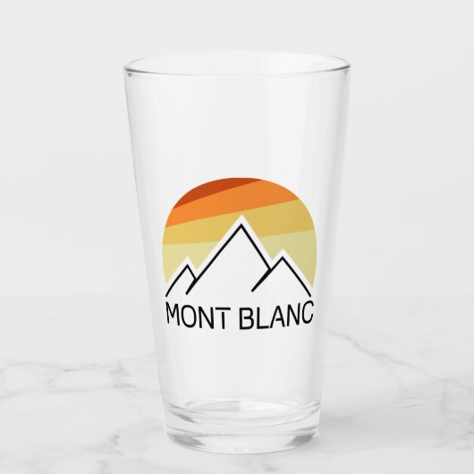 Mont Blanc France Retro Glas (Vorderseite)