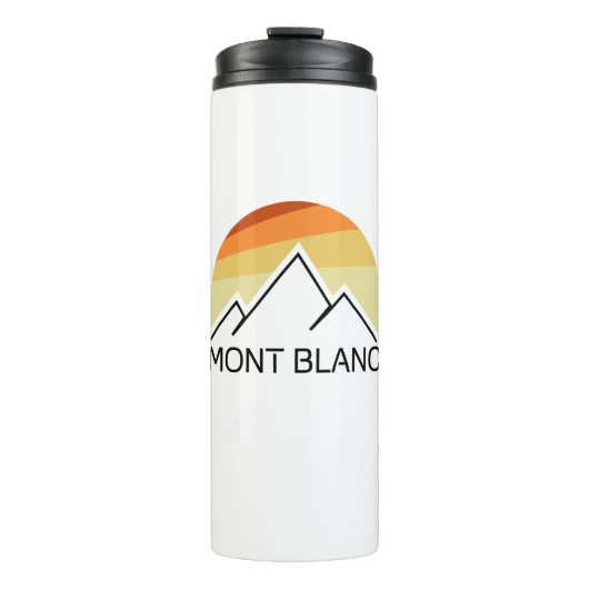 Mont Blanc France Retro Thermosbecher (Vorderseite)