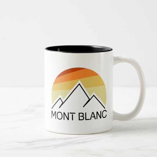 Mont Blanc France Retro Zweifarbige Tasse (Rechts)