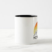 Mont Blanc France Retro Zweifarbige Tasse (Mittel)