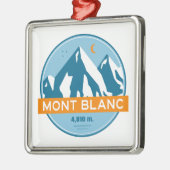 Mont Blanc France Stars Moon Ornament Aus Metall (Links)