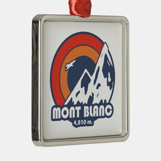 Mont Blanc France Sun Eagle Ornament Aus Metall (Rechts)