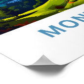 Mont Blanc France Travel Print Poster (Ecke)