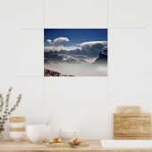 Mont Blanc France Urlaubskarte Poster (Küche)