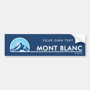 Mont Blanc Frankreich Berg Skigebiet Autoaufkleber