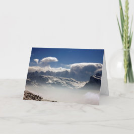 Mont Blanc Frankreich Feiertagskarte