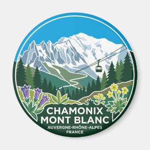 Mont Blanc Frankreich Magnet