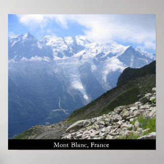 Mont Blanc, Frankreich Poster
