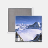 Mont Blanc, Frankreich Winter Magnet (Vorderseite/Rückseite)