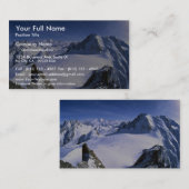 Mont Blanc, Frankreich-Winter Visitenkarte (Vorne/Hinten)