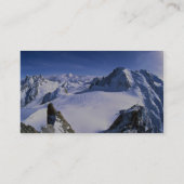 Mont Blanc, Frankreich-Winter Visitenkarte (Rückseite)
