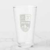 Mont Blanc Französische Alpen Chamonix Frankreich Glas (Rückseite)