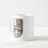 Mont Blanc Französische Alpen Chamonix Frankreich Kaffeetasse (Vorderseite Links)
