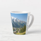 Mont Blanc French Alps Chamonix Custom Milchtasse (Rechte Ecke)