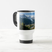 Mont Blanc French Alps Chamonix Custom Reisebecher (Vorderseite Links)