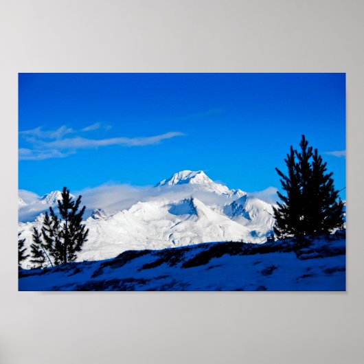 Mont Blanc Les Arcs Französische Alpen Frankreich Poster (Vorne)