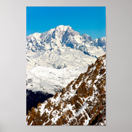 Mont Blanc Meribel Französische Alpen Frankreich Poster