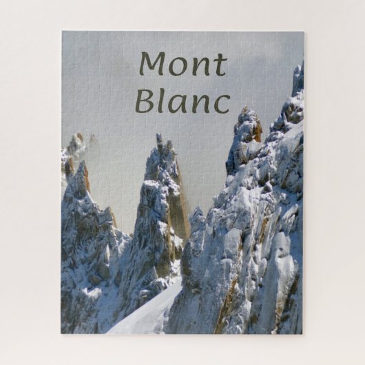 Mont Blanc Monte Bianco Monte Brè Puzzle (Vertikal)