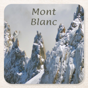 Mont Blanc Monte Bianco Monte Brè Rechteckiger Pappuntersetzer