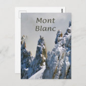 Mont Blanc Monte Bianco Postkarte (Vorne/Hinten)