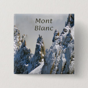 Mont Blanc Monte Bianco Weißer Berg Alpen Europa Button