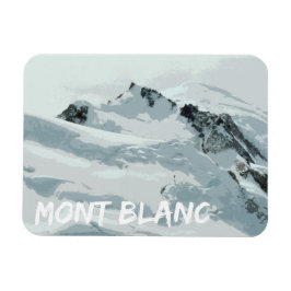 Mont Blanc Mountain Peak, Frankreich Magnet