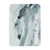 Mont Blanc Mountain Peak, Frankreich Magnet (Vertikal)