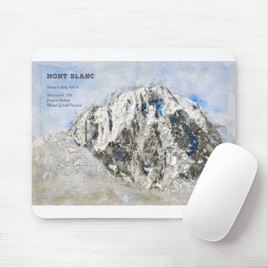 Mont Blanc Mousepad (Mit Mouse)